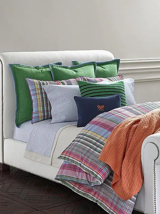 Organic Oxford Stripe Fitted Sheet