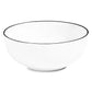 Matte Black Rim Fine Bone China Cereal Bowl