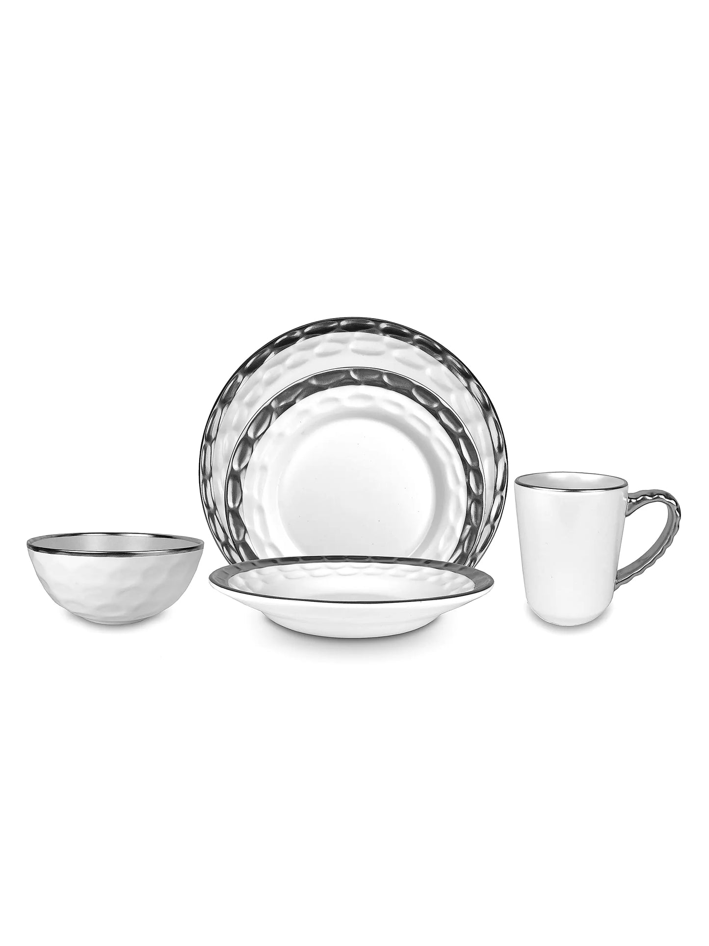Truro Platinum 4-Piece Appetizer Bowl Set