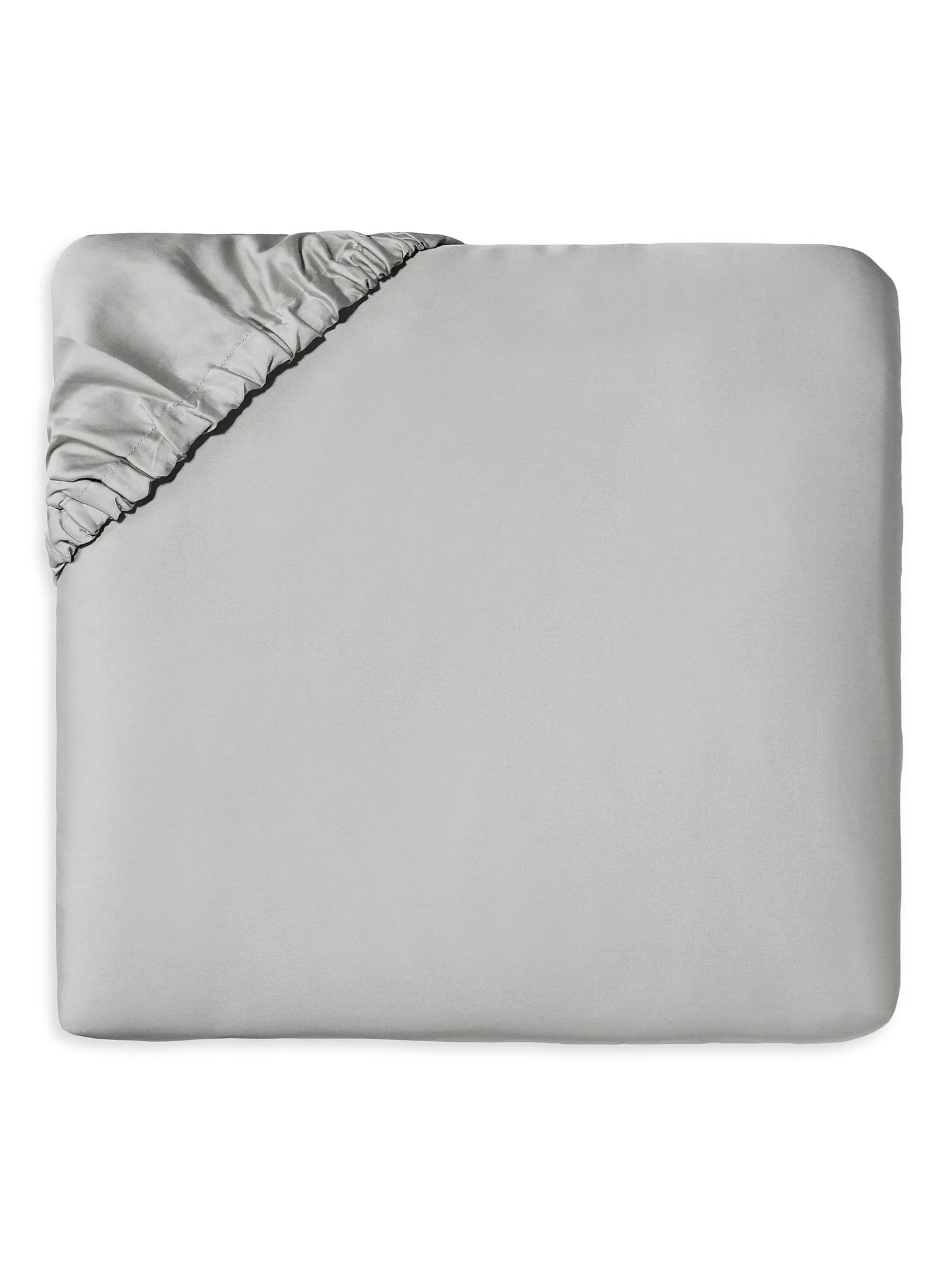 Fiona Solid Grey Luxury Cotton Sheet & Pillowcase Set