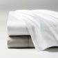 Fiona Solid Grey Luxury Cotton Sheet & Pillowcase Set