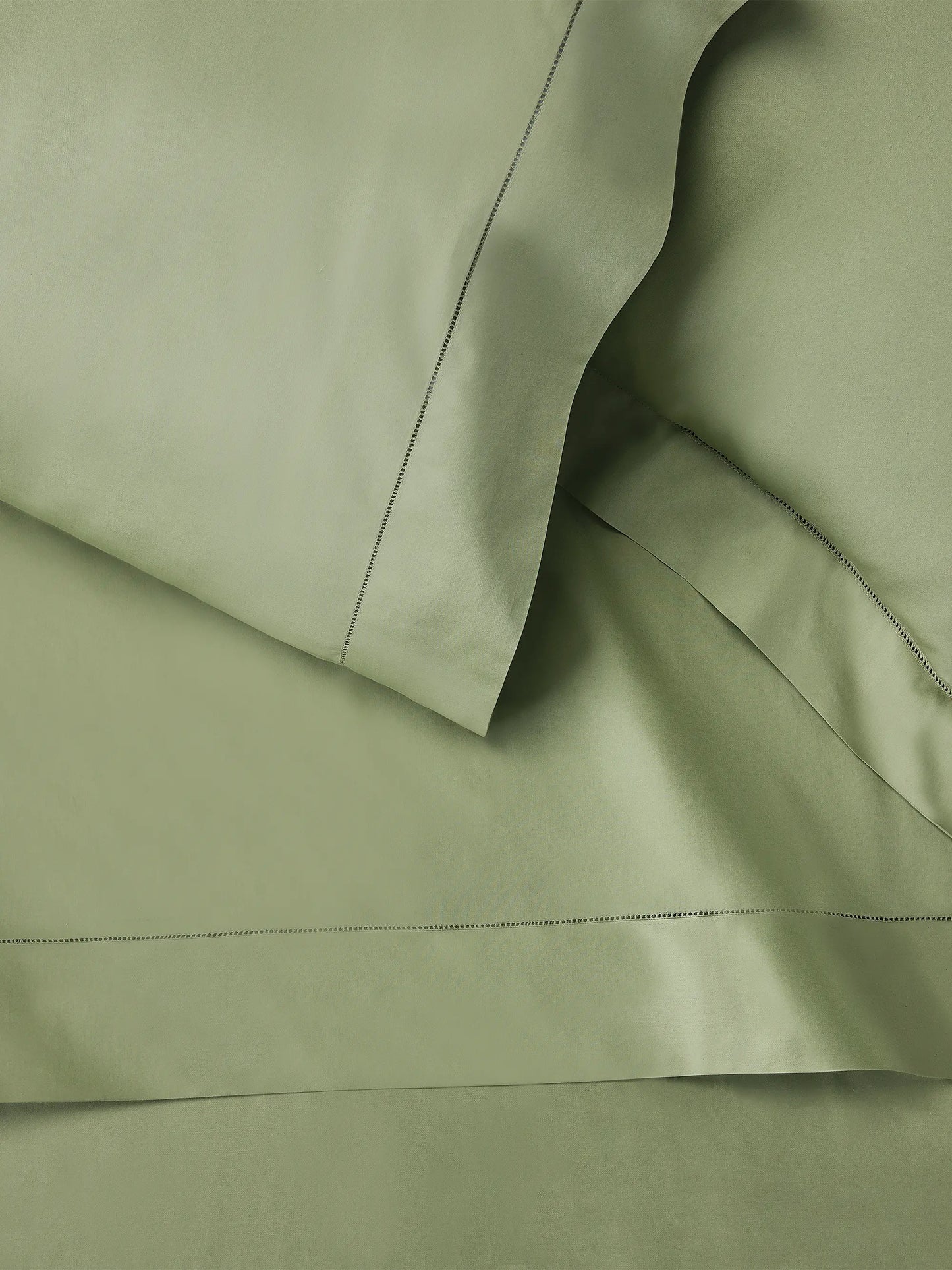 Fiona Solid Grey Luxury Cotton Sheet & Pillowcase Set