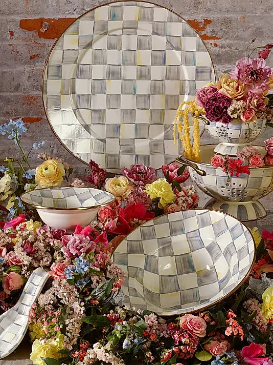 Sterling Check Serving Bowl