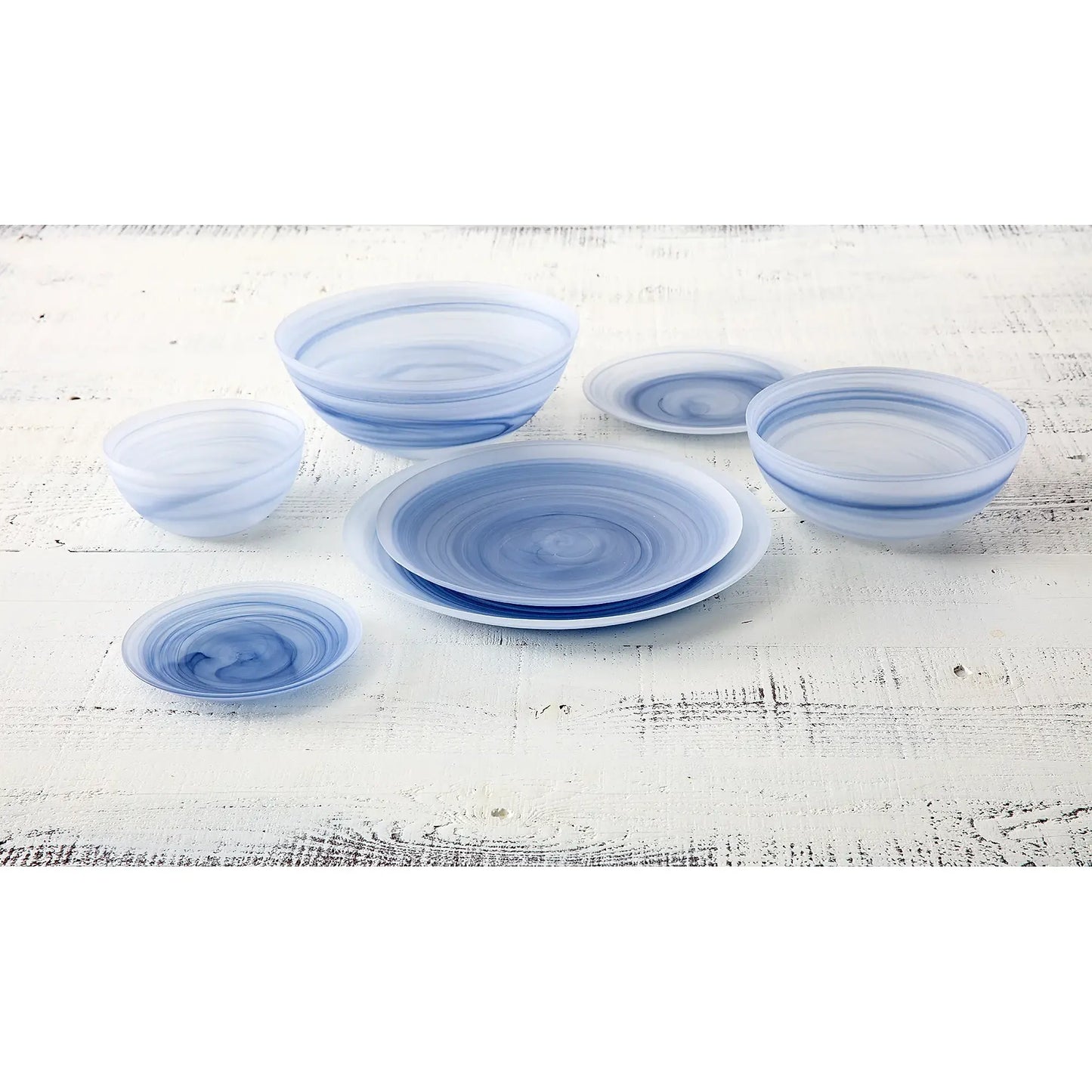 12.25″ La Jolla Ink Blue Glass Service Plate