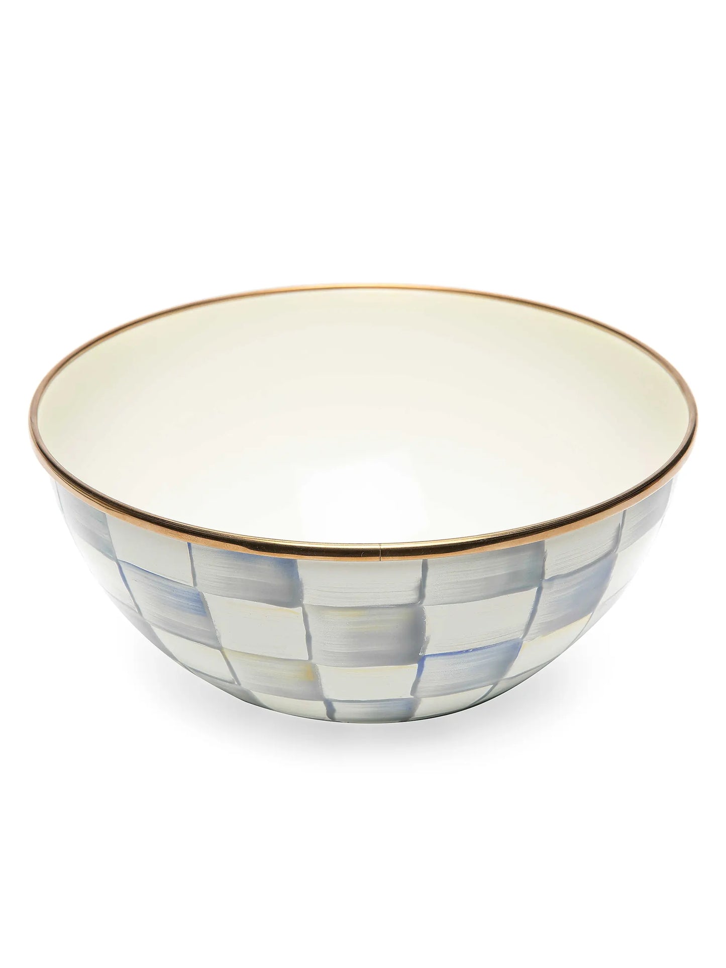 Sterling Check Enamel Everyday Bowl