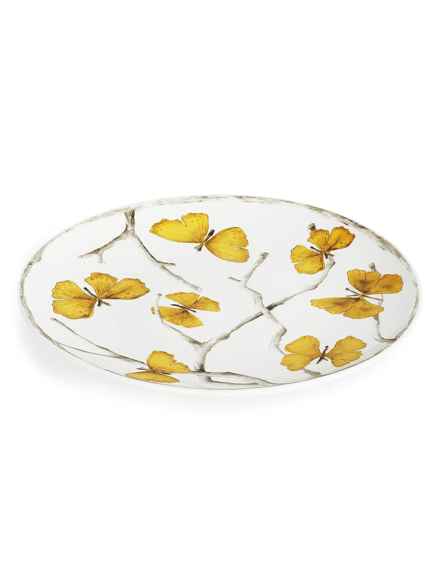 Butterfly Ginkgo Gold Tidbit Plate Set — 4 Pieces