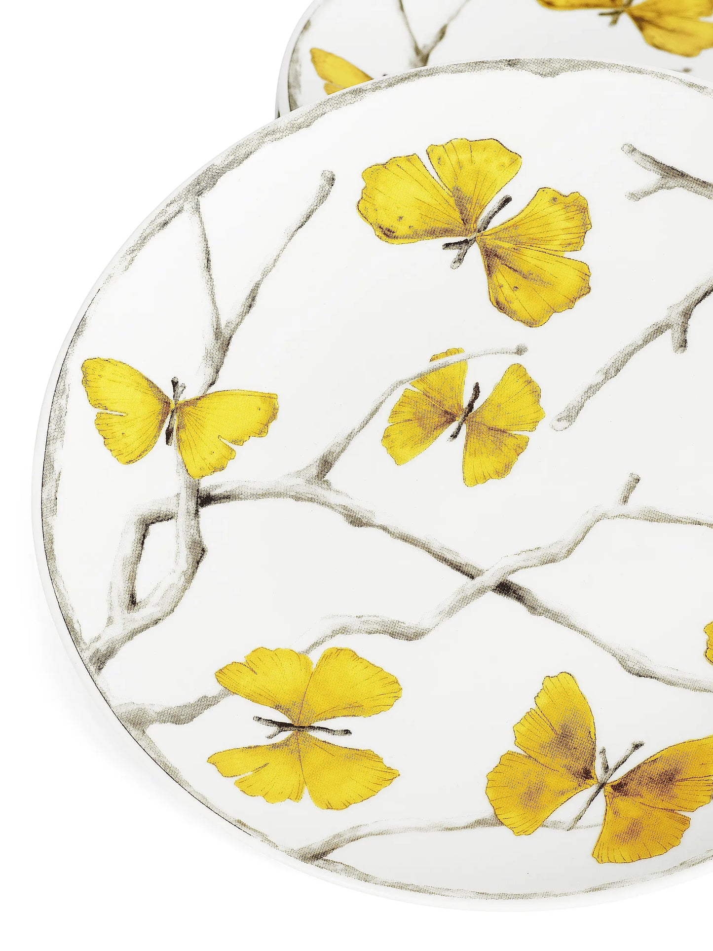 Butterfly Ginkgo Gold Tidbit Plate Set — 4 Pieces