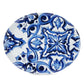 Blue Mediterraneo Fiore Medium Oval Serving Plate