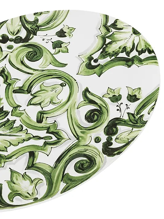 Blue Mediterraneo Fiore Medium Oval Serving Plate