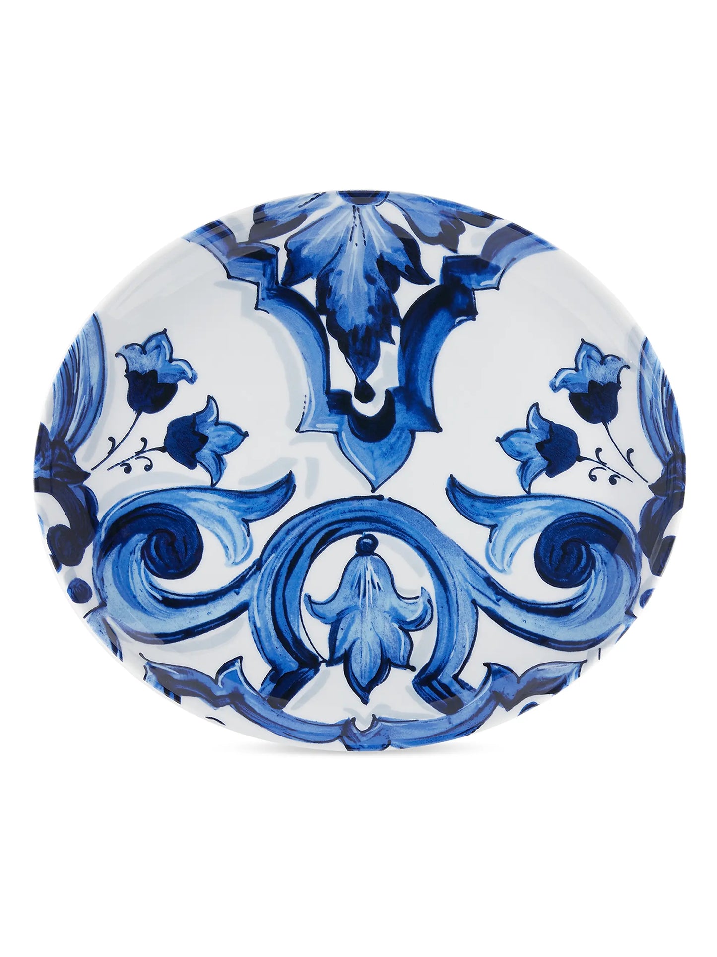 Blue Mediterraneo Fiore Oval Serving Plate