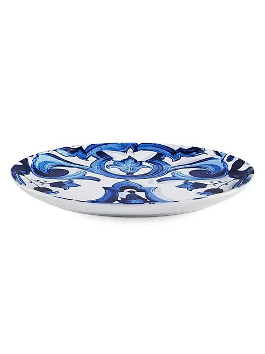 Blue Mediterraneo Fiore Oval Serving Plate