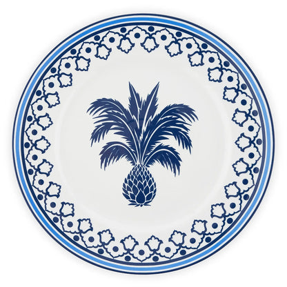 Jaipur Porcelain Charger Plate (Pink & Blue)