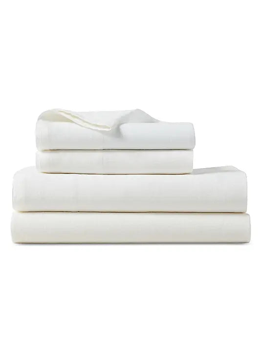 RL Linen 100% Linen Pillowcase – Alabaster