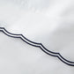 Malin Scallop Sateen Flat Sheet
