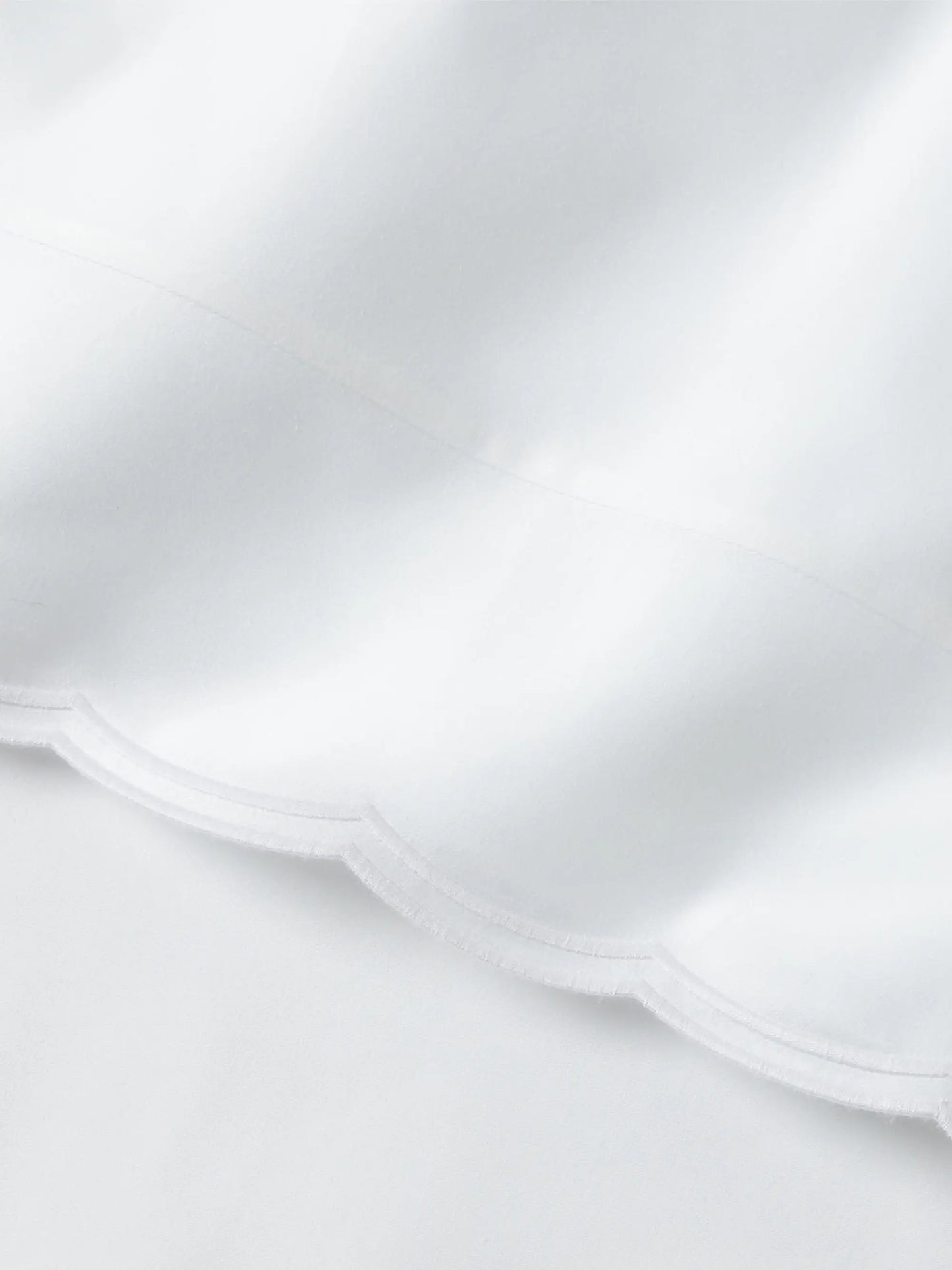 Malin Scallop Sateen Flat Sheet