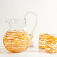 Handblown Swirl Glass Pitcher