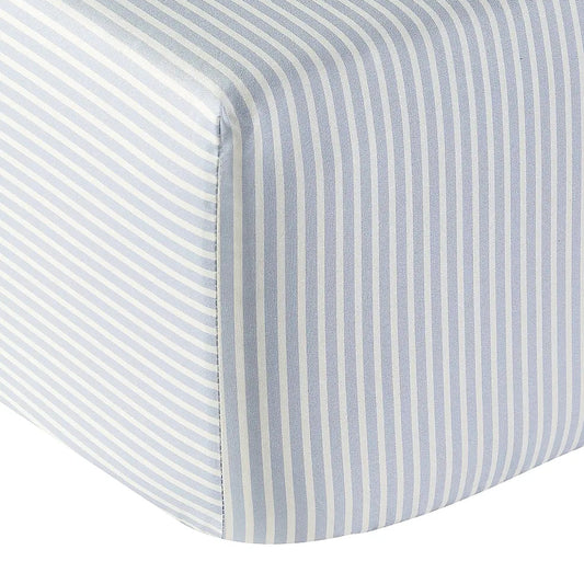 Passé Présent Fitted Sheet – Blue