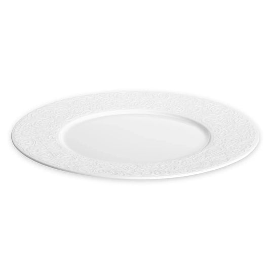 L Couture Elegant Lace-Rim Dessert Plate Set (4 Pieces)