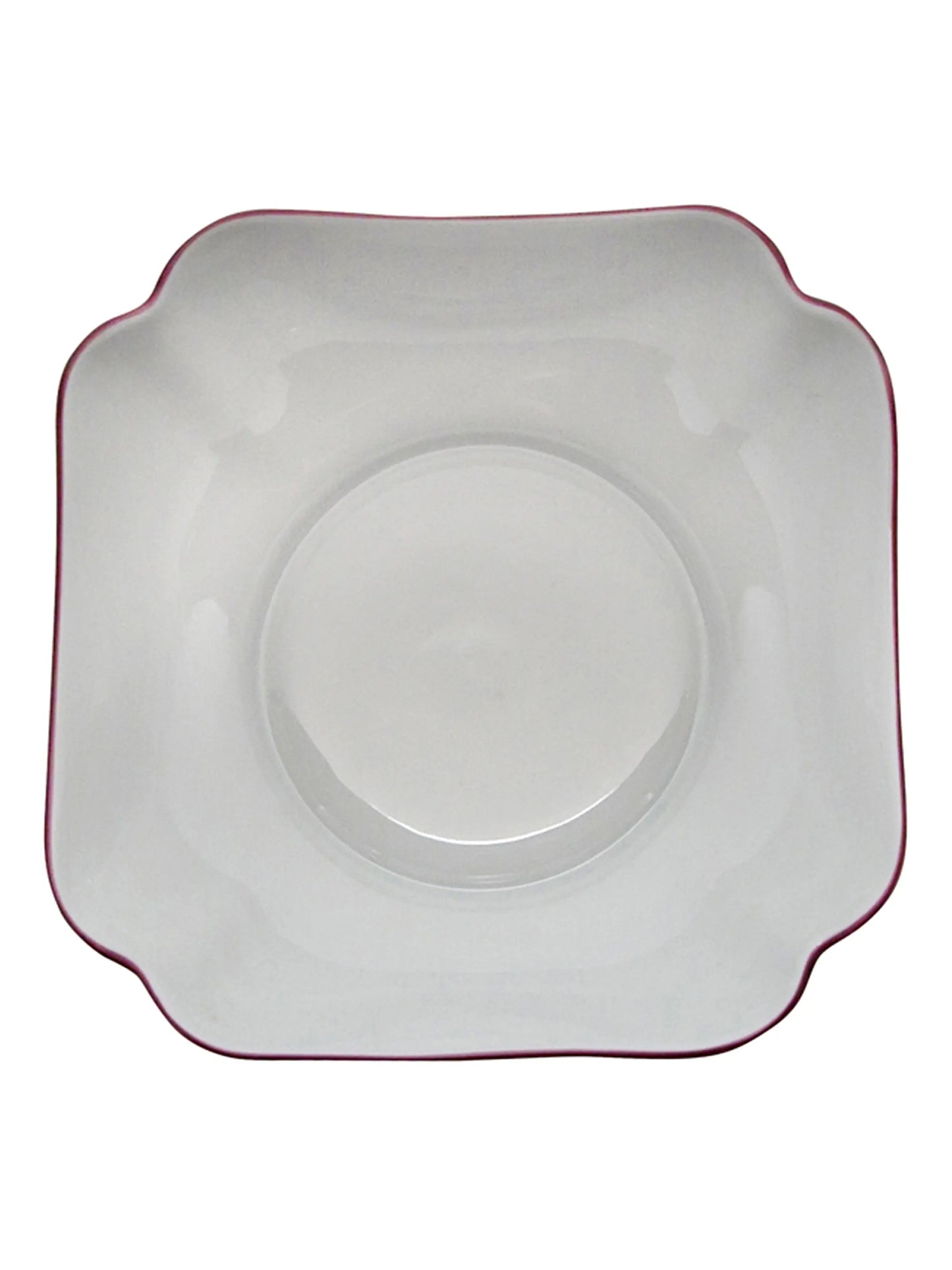 Entropia Red Porcelain Cereal Bowl Set (4-Piece)