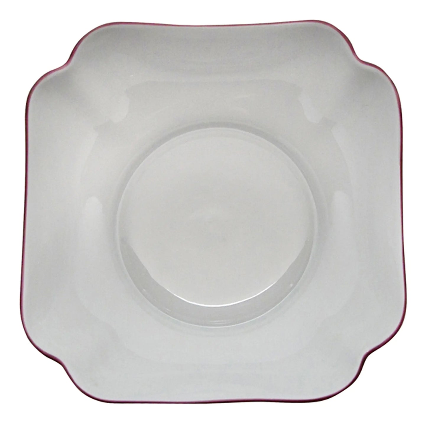 Entropia Red Porcelain Cereal Bowl Set (4-Piece)