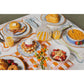 Grid Porcelain Salad Plate Set (4-Piece)