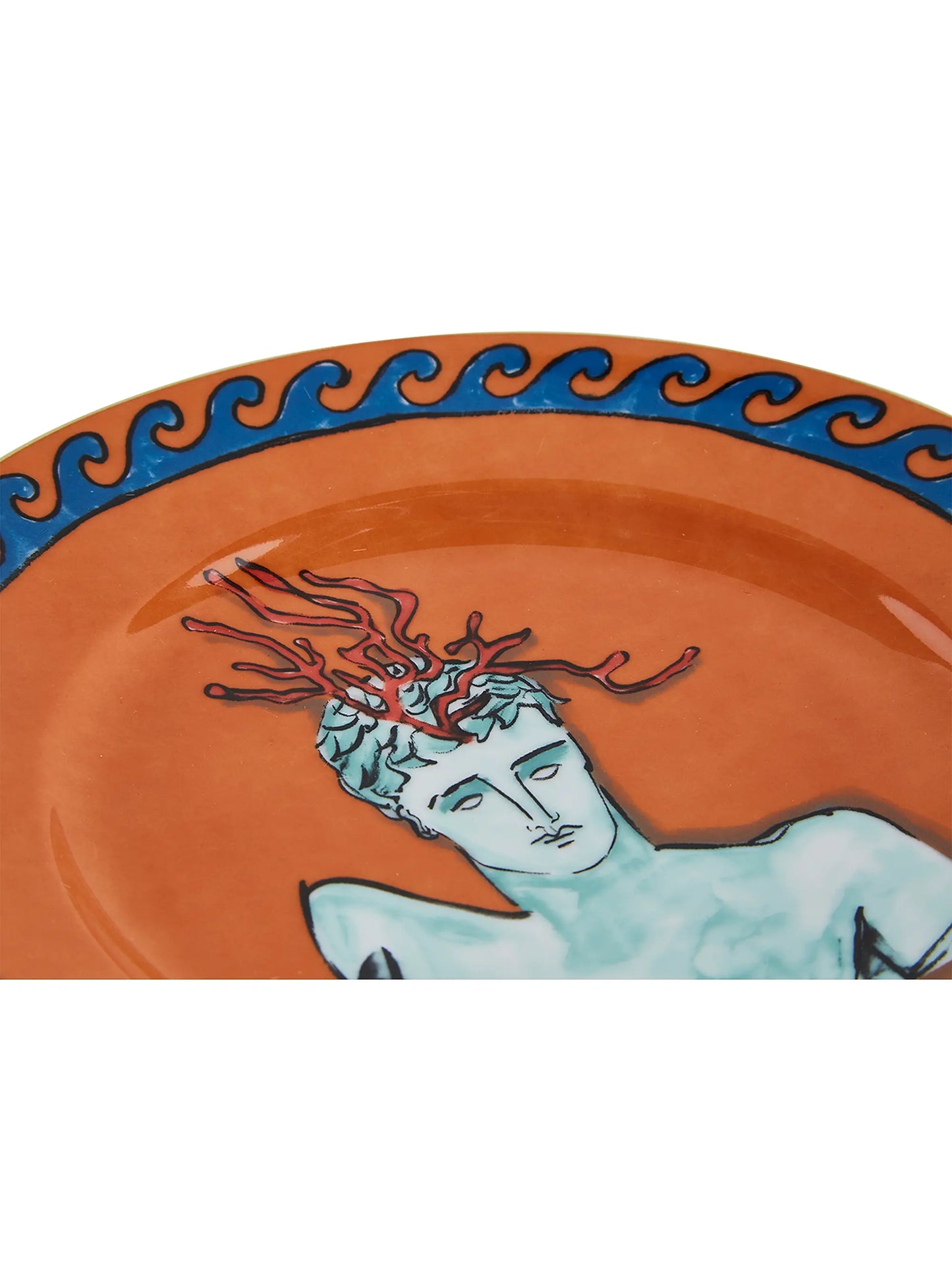 Il Viaggio di Nettuno Dessert Plate - Rock Orange