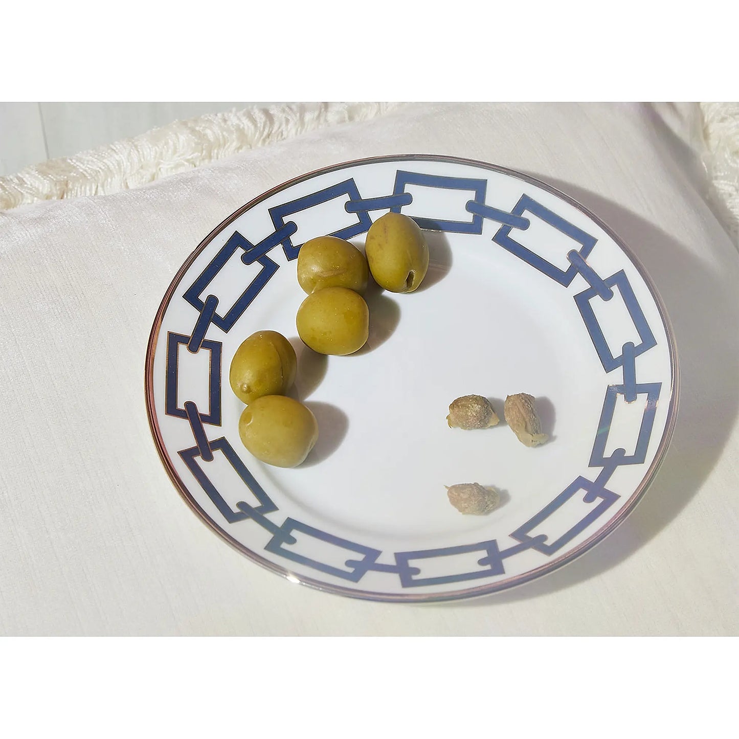 Catene Blue Bread Plate