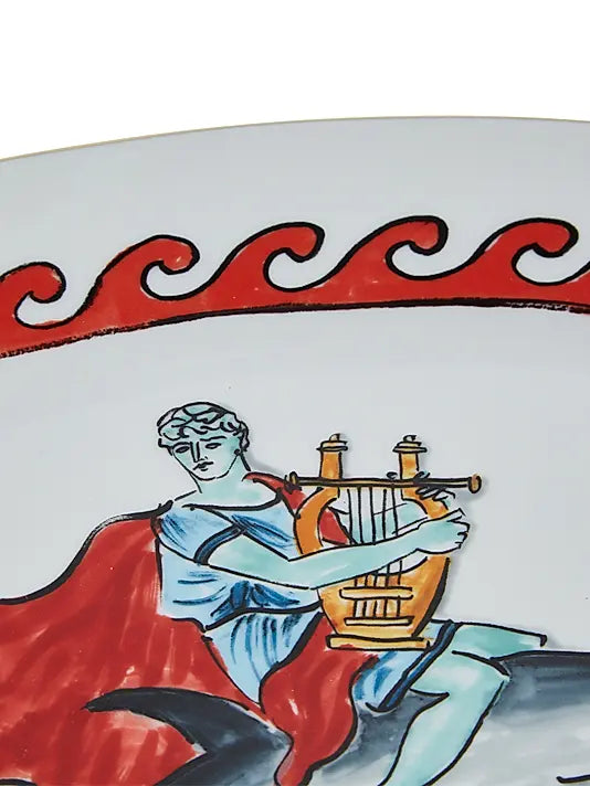 Il Viaggio Di Nettuno Dolphine Oval Platter