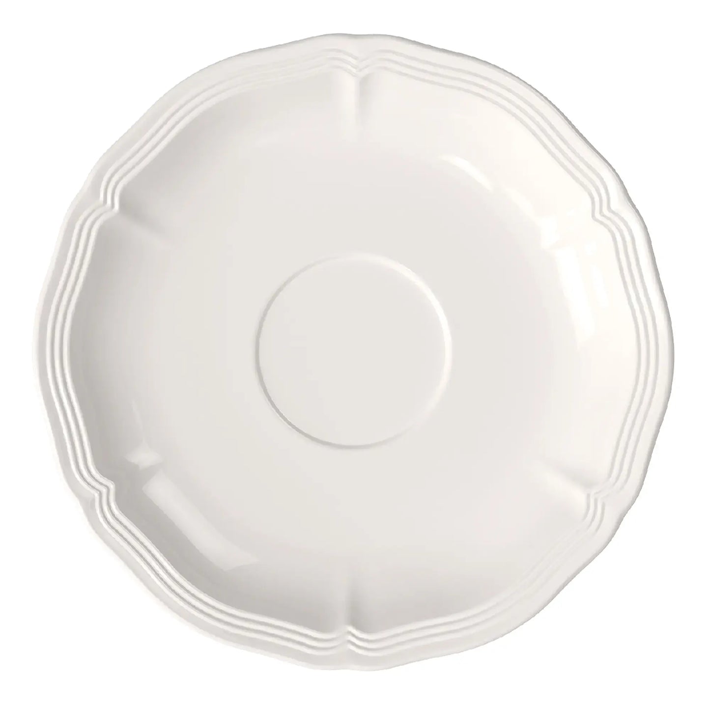 Premium Porcelain Coffee/Tea Saucer – 15 cm, White