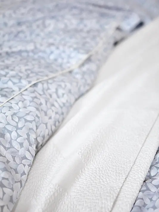 Ruban Geometric Floral Organic Cotton Sheet & Pillowcase Set