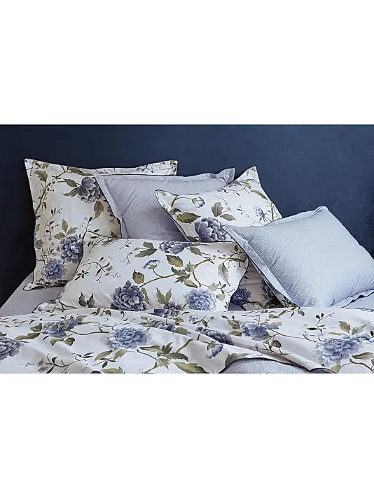 Amboise Floral Cotton Percale Sheet & Pillowcase Set