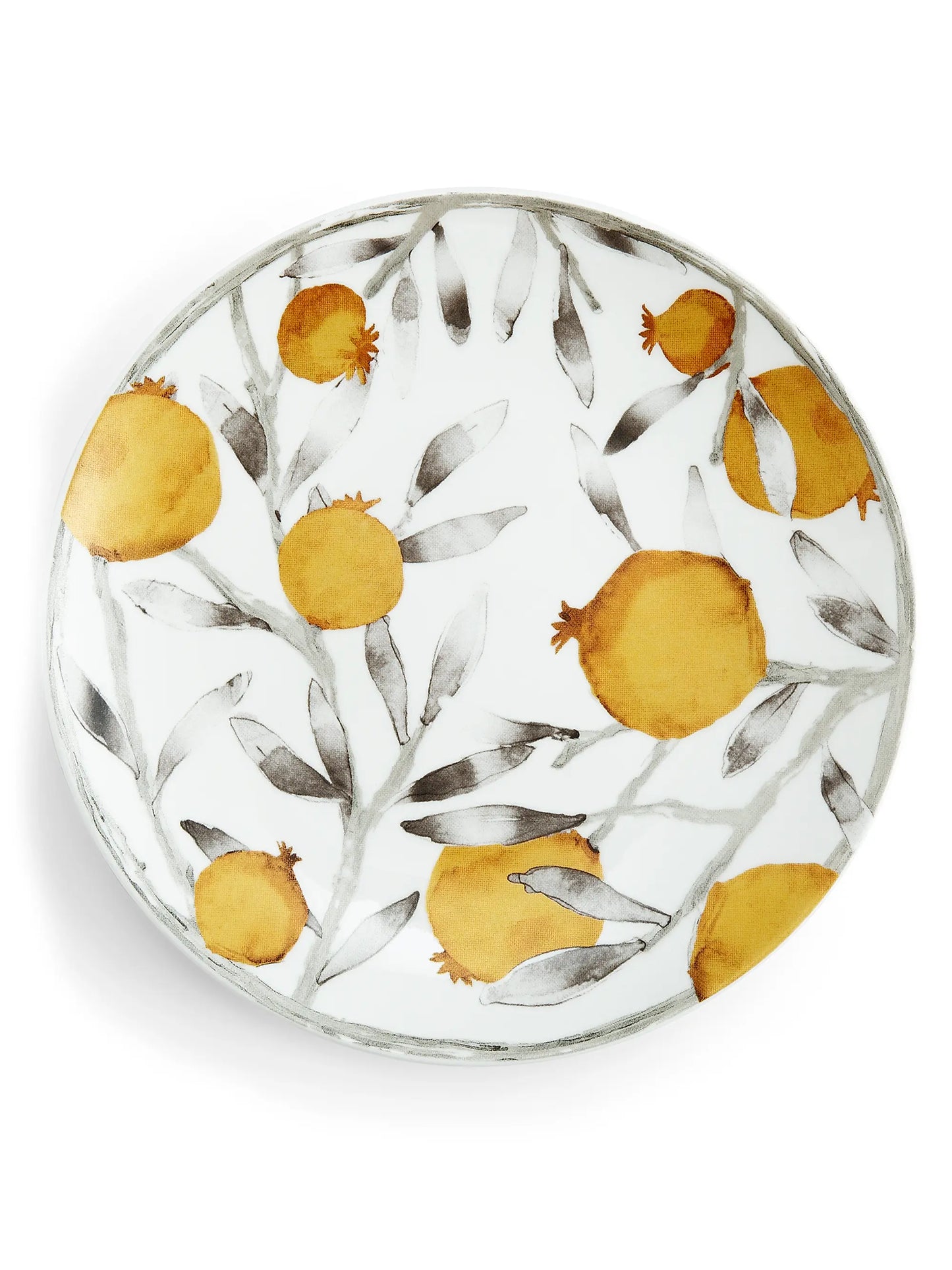 Pomegranate Motif 4-Piece Tidbit Plate Set