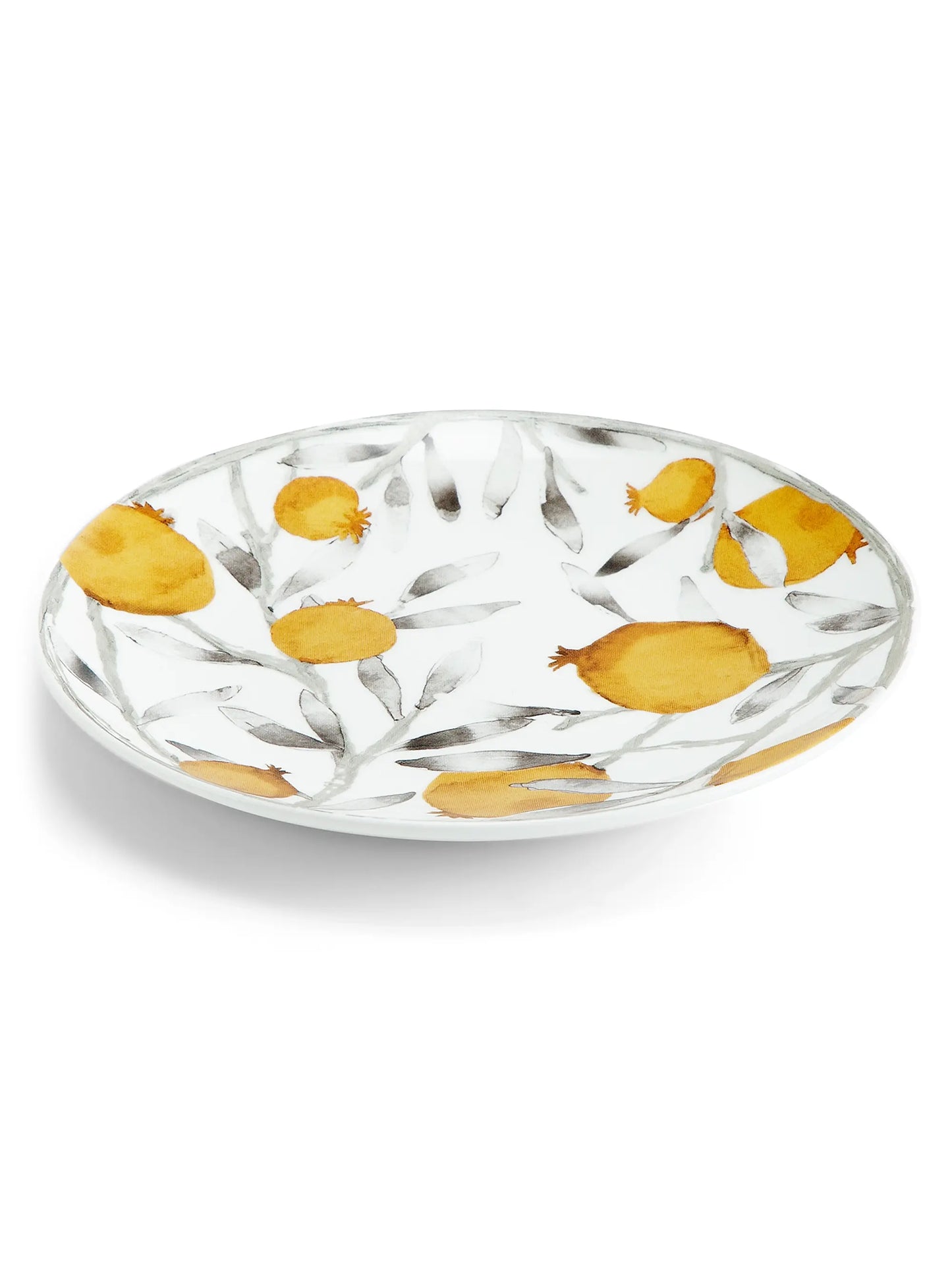 Pomegranate Motif 4-Piece Tidbit Plate Set