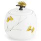 Butterfly Ginkgo Porcelain Sugar Pot