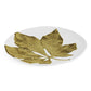 Harvest Chestnut Leaf 4-Piece Salad Plate Set