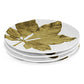 Harvest Chestnut Leaf 4-Piece Salad Plate Set