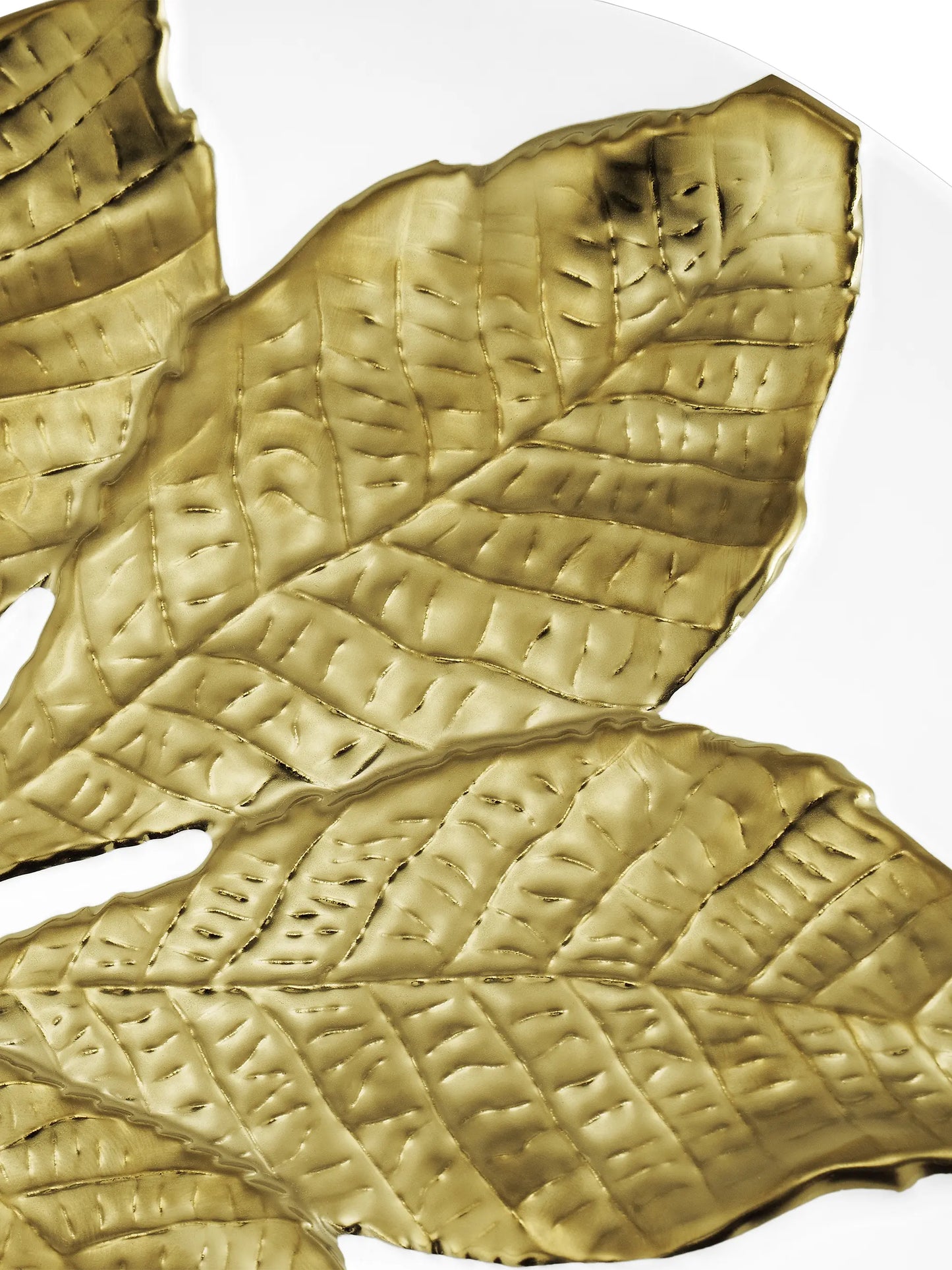 Harvest Chestnut Leaf 4-Piece Salad Plate Set