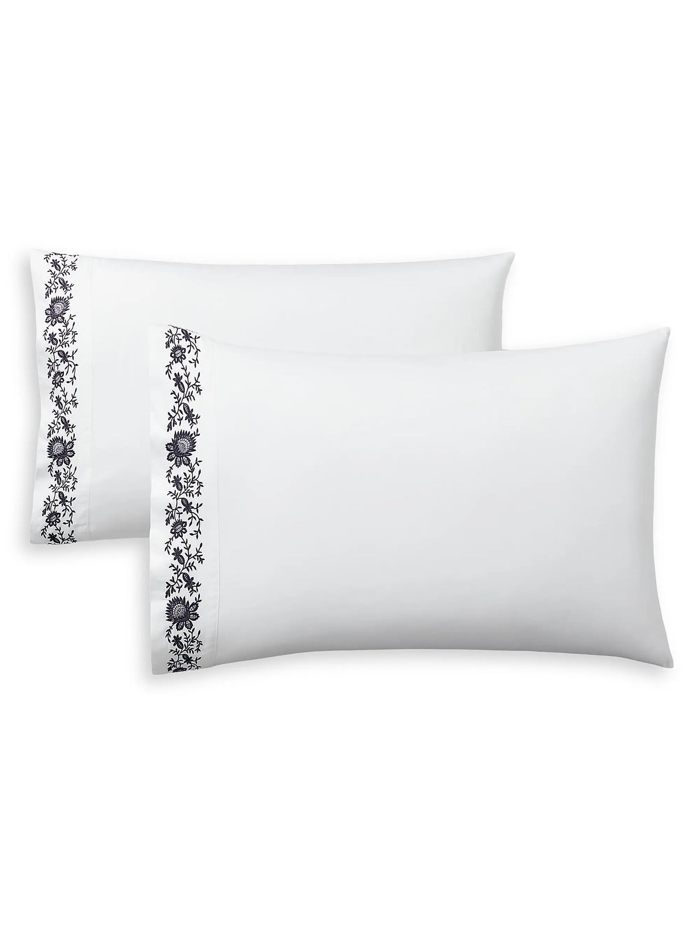 Eloise Embroidered Cotton Sateen Sheet & Pillowcase Collection