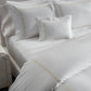 Classic Chain Embroidered Cotton Percale Sheet & Pillowcase Set