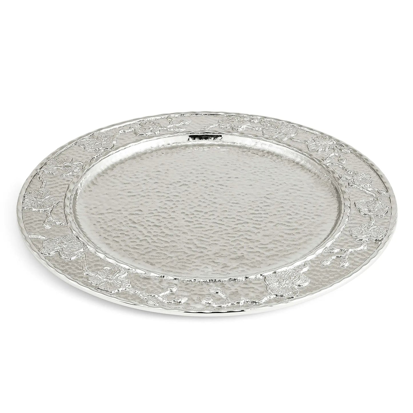 White Orchid Charger Plate