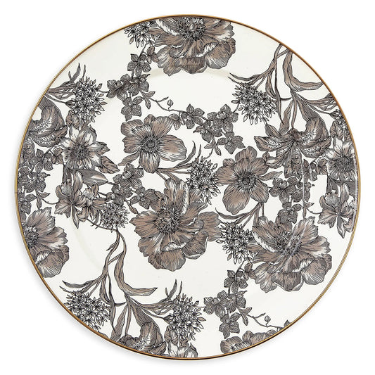 English Garden Floral Enamel Dinner Plate