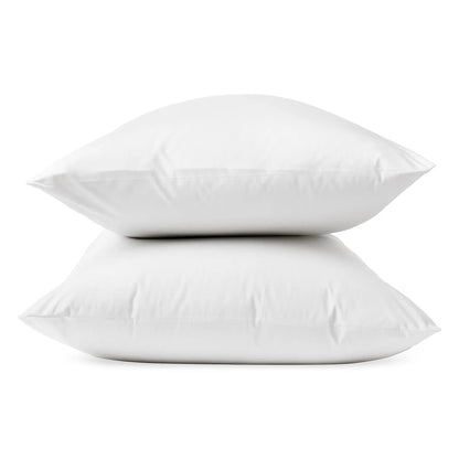 Heritage Organic Percale Jacquard-Border Pillowcase Set
