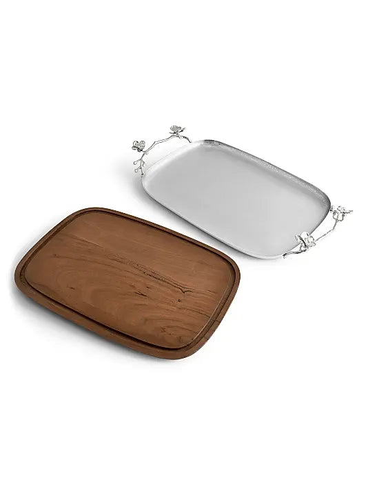 White Orchid Bread Board