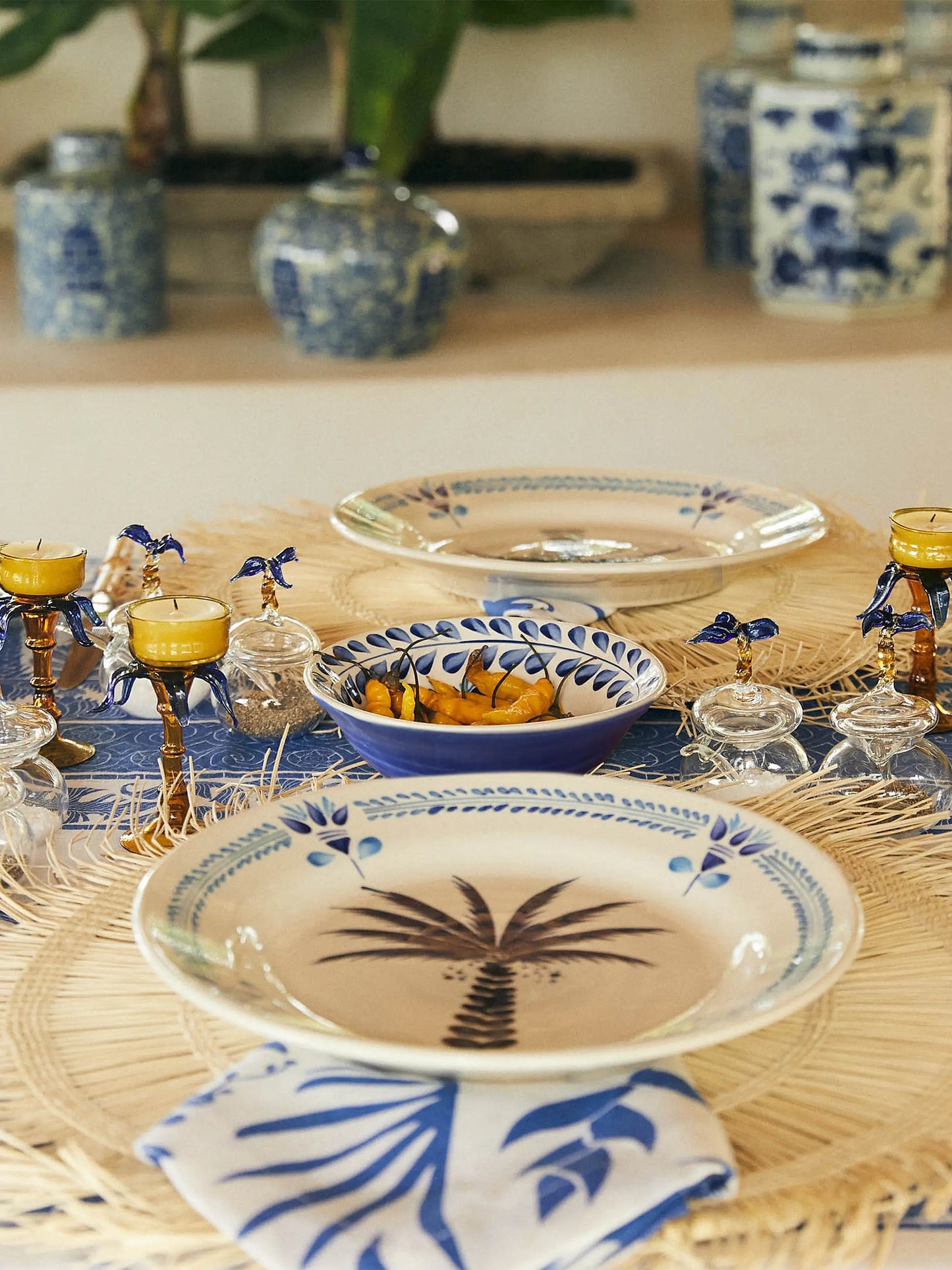 Peregrinos Hand-Painted Ceramic Bowls (2-Piece Set)