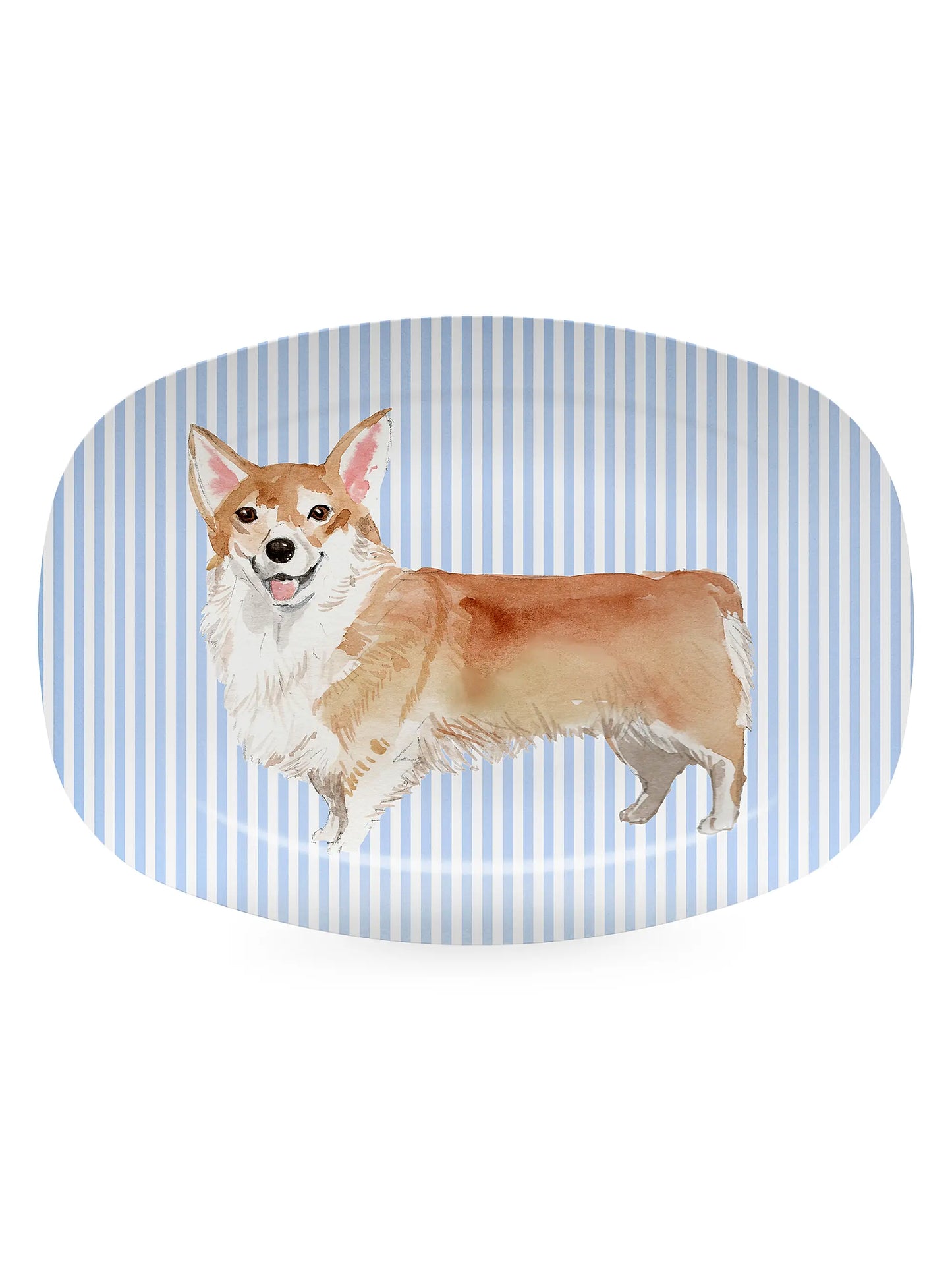 Woof Woof Best Friends Corgi Platter