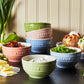 Kleine Universal-Schüsseln aus pastellfarbener Keramik – 6er-Set