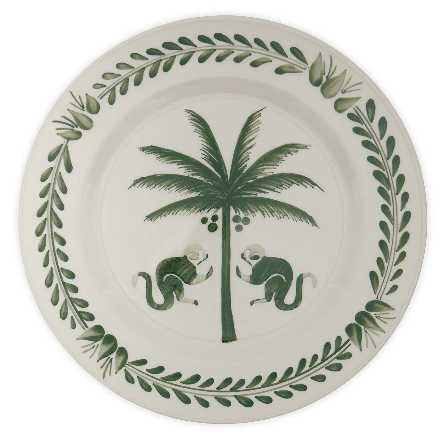 Saimiri Hand-Painted Ceramic Dessert Plate Set (2 Pieces)