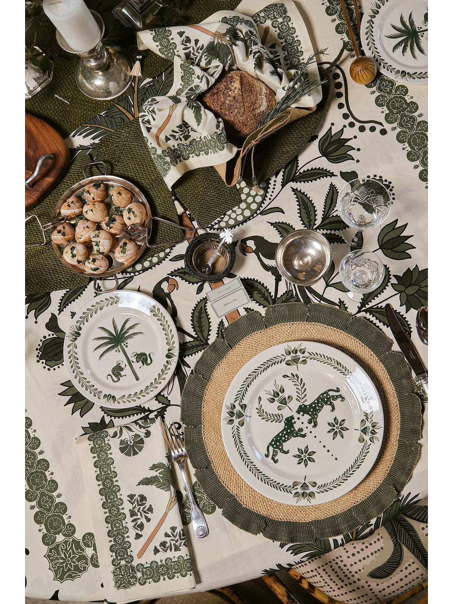 Artistic Ceramic Dinner Plate Set of 2