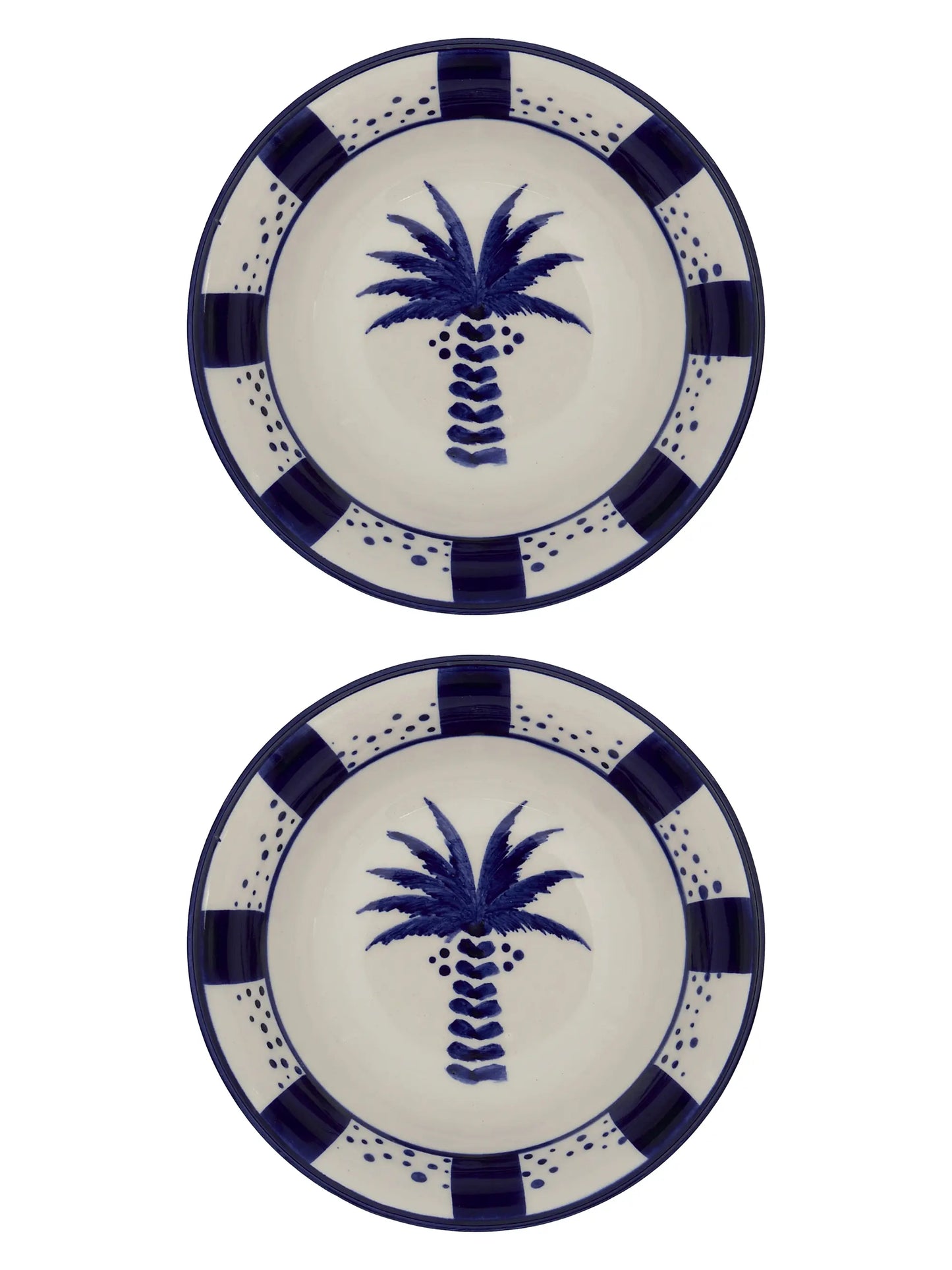 Palma Real Hand-Painted Ceramic Bowls (2-Piece Set)