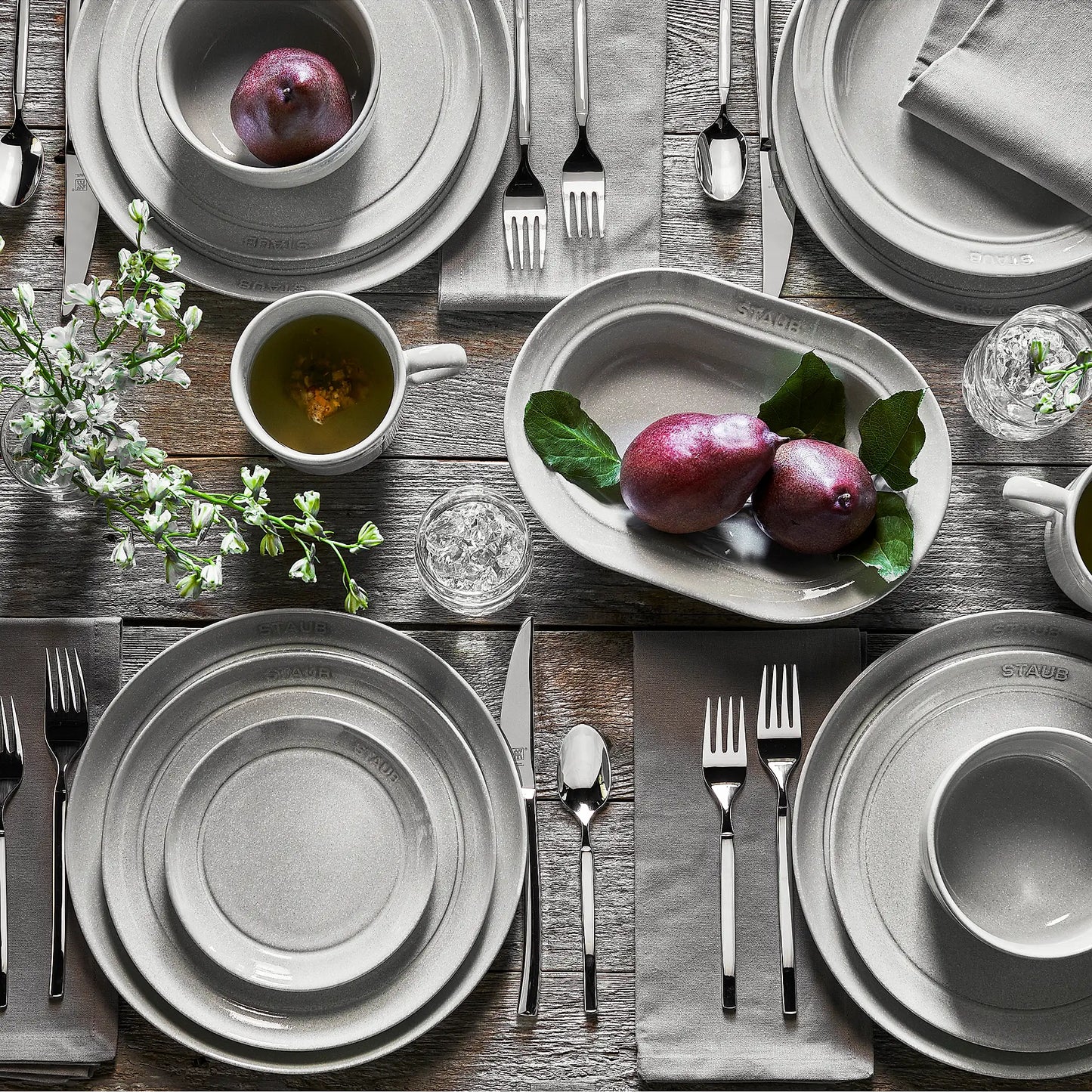 Staub 6" Appetizer Plate Set (4-Piece) - White